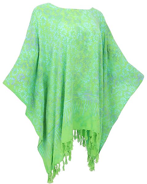 Guru-Shop Longbluse Poncho, Tunika, Strandkleid, Batik günstig online kaufen