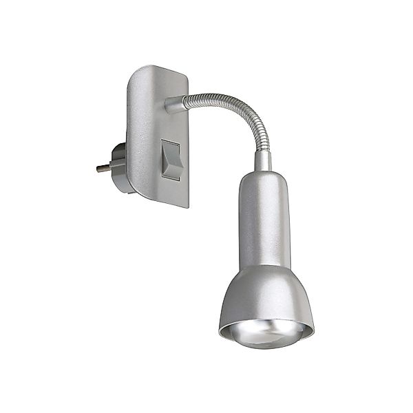 Briloner Steckerleuchte Paku Schwenkbar 7 x 22 x 14 cm Titanfarbig günstig online kaufen