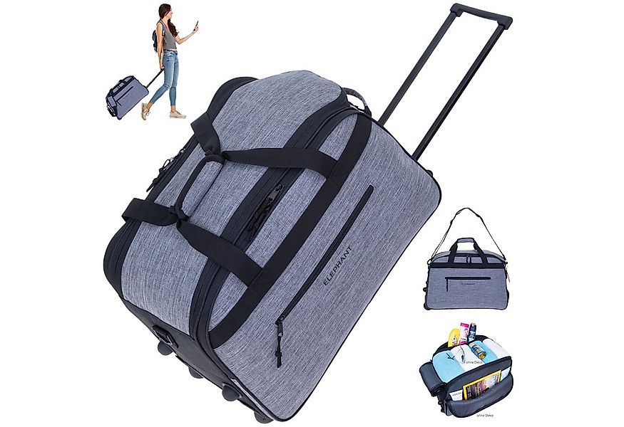 ELEPHANT Trolley Duffle Bag Travel Reisetrolley 55 cm Reisetasche, Weekende günstig online kaufen