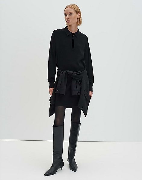 someday Sweatkleid QIVANA feines Strickkleid mit Polokragen günstig online kaufen