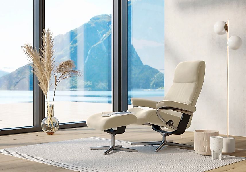 Stressless "View" mit Cross Base, Größe S, M & L, Holzakzent Schwarz günstig online kaufen