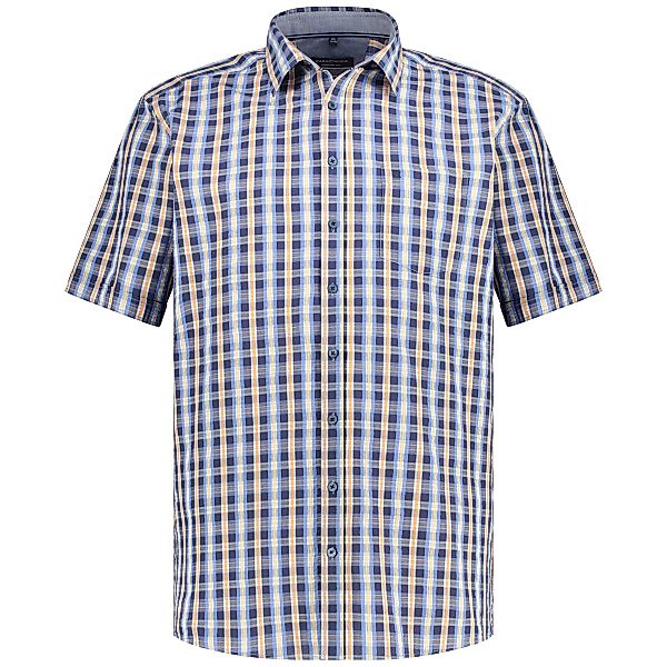 CASA MODA Freizeithemd in Seersucker-Qualität Farbe blau Größe: 6XL günstig online kaufen