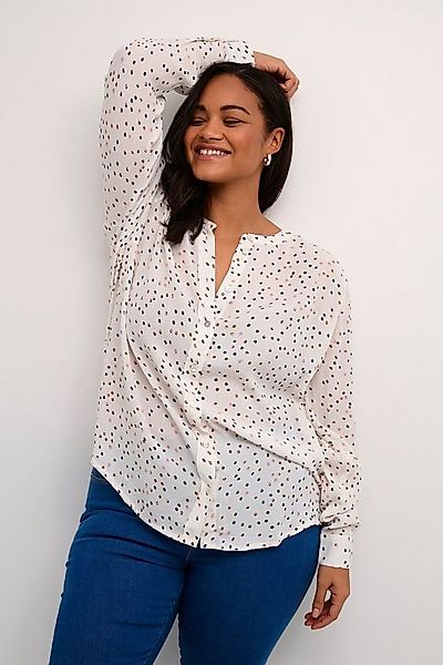 KAFFE Curve Langarmhemd Langarm - Hemd KCami Große Größen günstig online kaufen