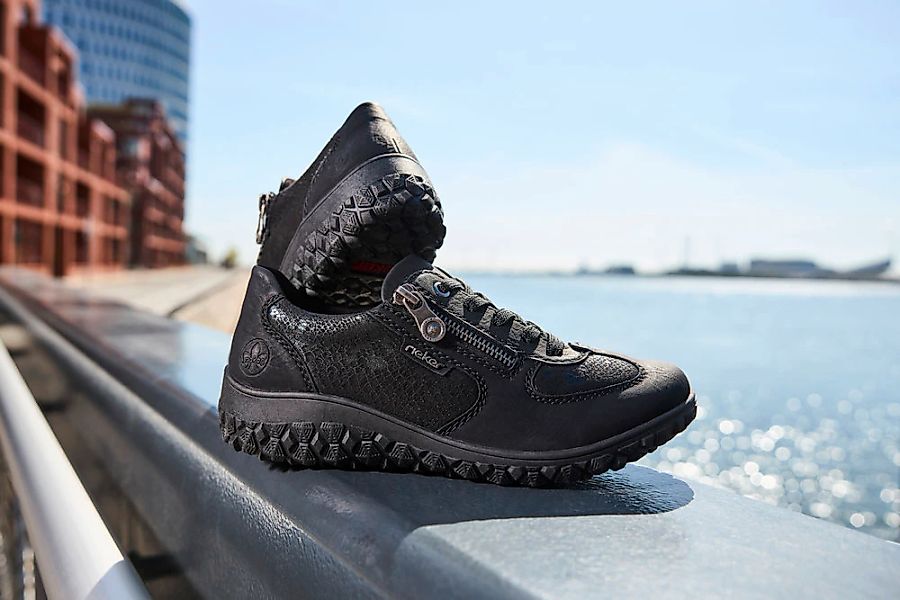 Rieker Keilsneaker, Schnürschuh, Halbschuh, Freizeitsneaker mit Reißverschl günstig online kaufen