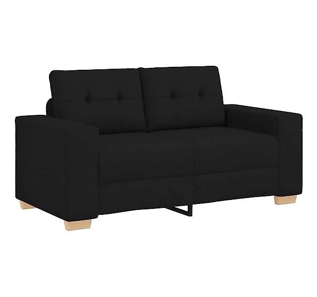 vidaXL Sofa Zweisitzer-Sofa Schwarz 120 cm Stoff günstig online kaufen