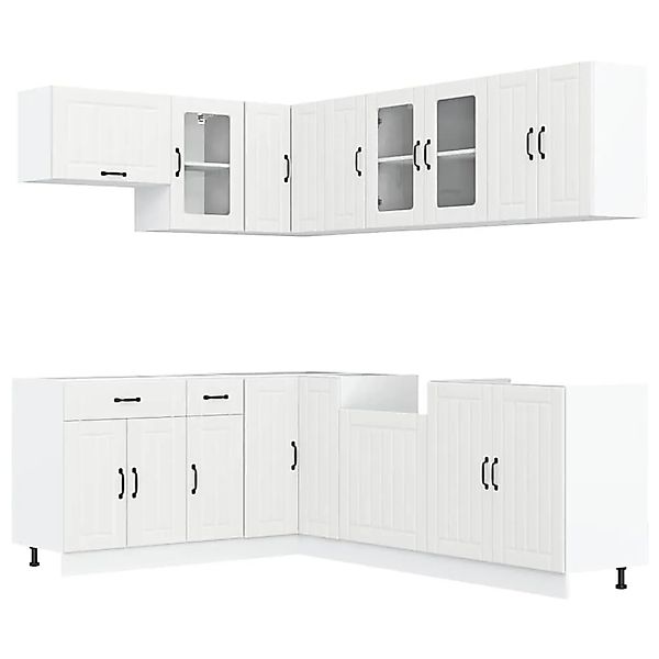 vidaXL 11 Tlg Küchenschrank-Set Lucca Weiß Holzwerkstoff 3314891 günstig online kaufen
