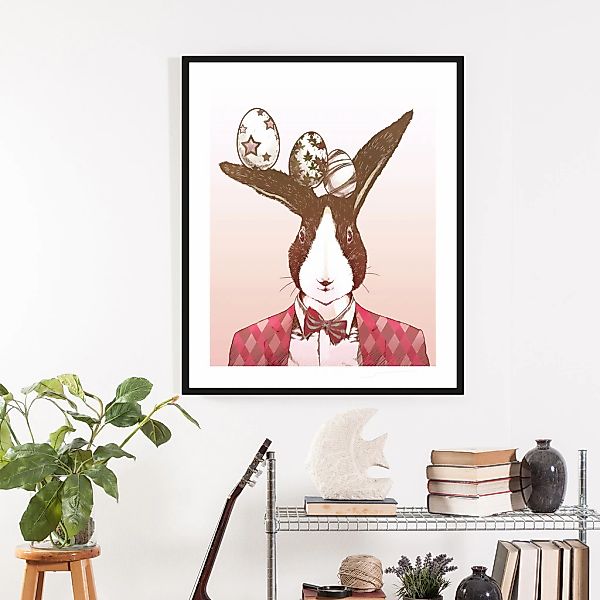 queence Bild "Aferno" Haustiere  Kunst  Ostern 1 Stk. tlg. mit Rahmen, weiß günstig online kaufen