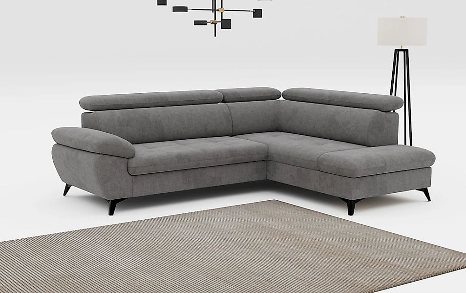 COTTA Ecksofa "Hudson L-Form", mit Kopfteilverstellung, wahlweise mit Bettf günstig online kaufen