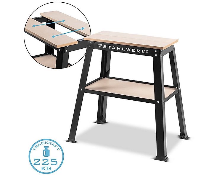 STAHLWERK Werkbank Universal Maschinenständer 225 kg Maschinentisch, (Packu günstig online kaufen
