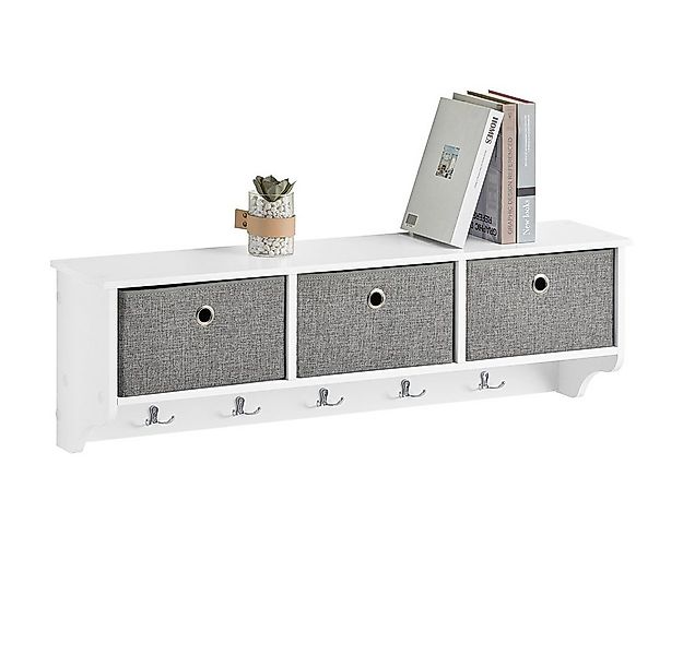 SoBuy Wandgarderobe FRG282, Wandregal, Schweberegal, Garderobenleiste, Flur günstig online kaufen