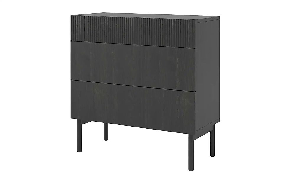 Kommode  Noelie ¦ schwarz ¦ Maße (cm): B: 90 H: 90,6 T: 38.0 Kommoden & Sid günstig online kaufen