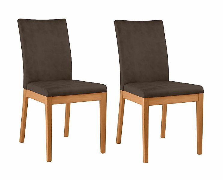 Home affaire 4-Fußstuhl "Dendres" (Set) 2 Stk.Sitz und Ruecken gepolstert günstig online kaufen