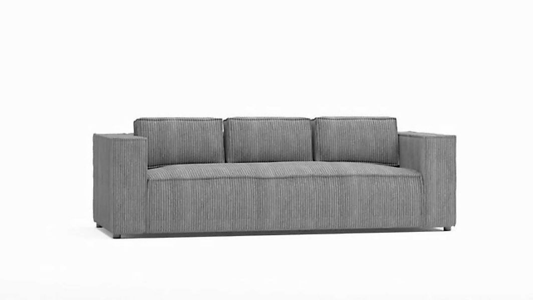 S-Style Möbel 3-Sitzer Sofa Renne aus Cord mit weichem Sitz, 1 Teile, mit W günstig online kaufen