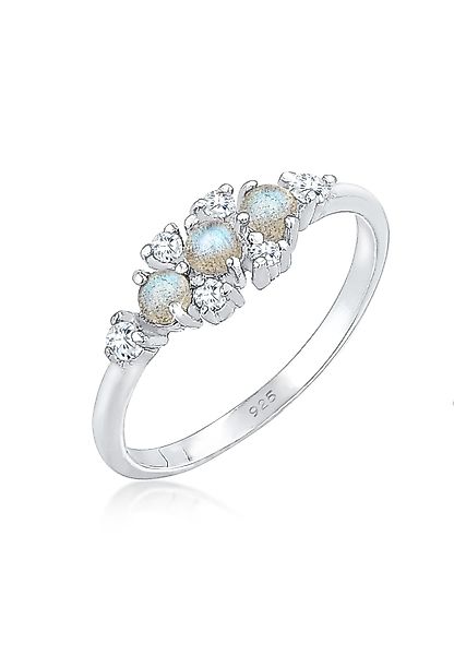 Elli Verlobungsring Labradorit Grau 925 Sterling günstig online kaufen