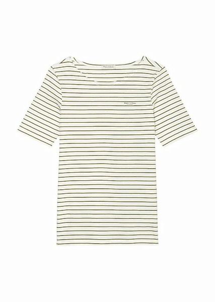 Marc O'Polo T-Shirt mit Markenlabel auf der Brust günstig online kaufen