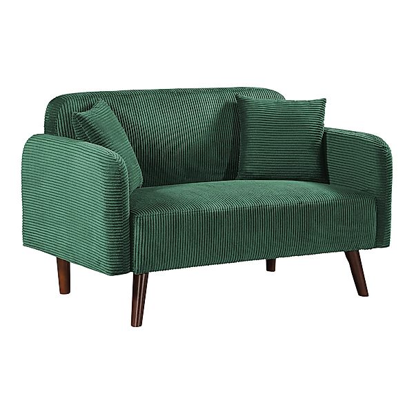 en.casa Sofa, 2-Sitzer »Midt« gepolstert Cord günstig online kaufen
