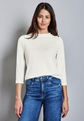 STREET ONE Langarmshirt mit 3/4 Ärmeln günstig online kaufen
