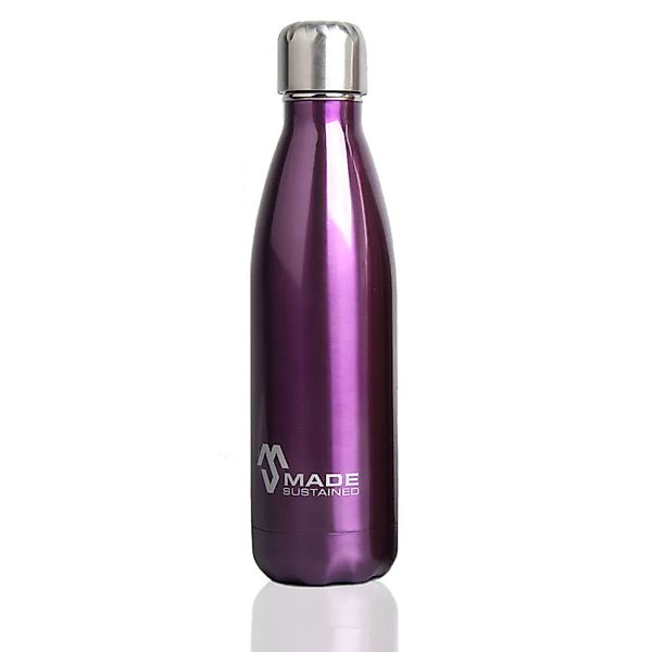 Trinkflasche Aus Edelstahl Violett 100% Plastikfrei Made Sustained günstig online kaufen