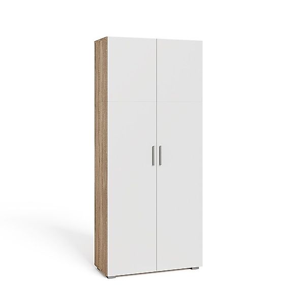 Vicco Aktenschrank Ingo, Weiß/Sonoma, 80 x günstig online kaufen