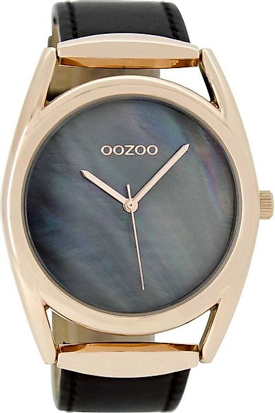 OOZOO Quarzuhr Damenuhr C9169 IP-Rose Lederband günstig online kaufen