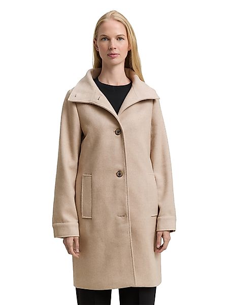 TOM TAILOR Wollmantel mit Knopfleiste und günstig online kaufen