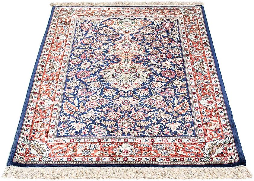 morgenland Orientteppich »Perser - Ghom - 118 x 80 cm - dunkelblau«, rechte günstig online kaufen
