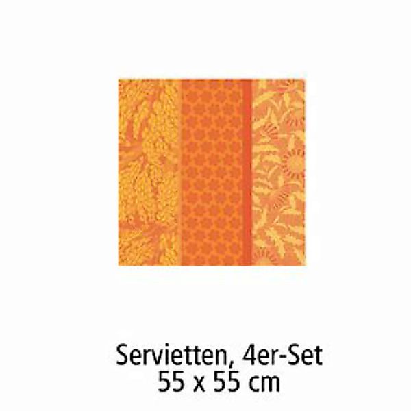 Servietten, 4er-Set,55 x 55 cm Tischgarnitur 'Graminée' günstig online kaufen