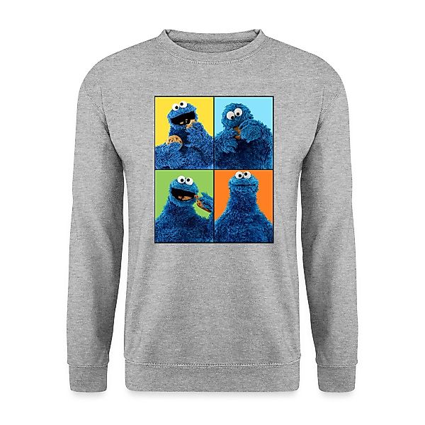 Spreadshirt Sweatshirt Sesamstraße Krümelmonster Posen Unisex günstig online kaufen