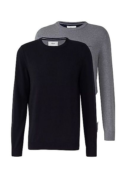 s.Oliver Rundhalspullover Pullover (1-tlg) Rundhals-Ausschnitt, langarm, Lo günstig online kaufen