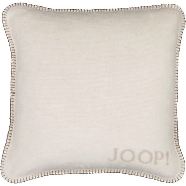 JOOP! Kissenhülle Melange-Doubleface - Größe: 50x50 cm - Farbe: Natur-Sand günstig online kaufen