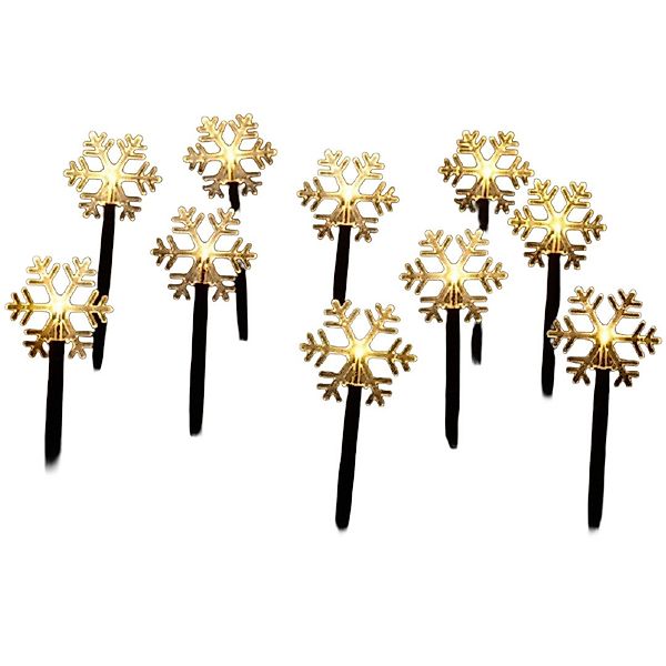 Gartenpirat Gartenleuchte LED Leuchtstäbe Schneeflocke warmweiß günstig online kaufen