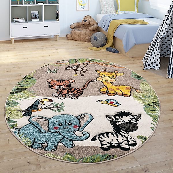 Paco Home Kinderteppich Diamond 644, rund, günstig online kaufen