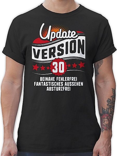 Shirtracer T-Shirt Update Version Dreißigster 30. Geburtstag günstig online kaufen