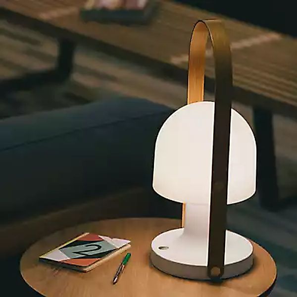 MARSET FollowMePlus Akku-Tischlampe Höhe 44cm weiß günstig online kaufen