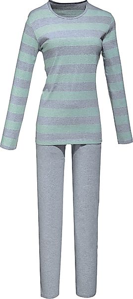 REDBEST Pyjama Damen-Schlafanzug Single-Jersey Streifen günstig online kaufen