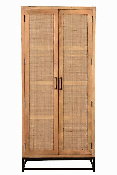 dynamic24 Garderobenschrank Garderobenschrank CANE Mangoholz natur günstig online kaufen