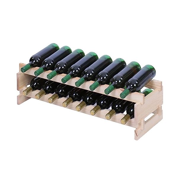 PROREGAL Weinregal VINOTECA FLEX PRO HxBxT 23x84x28cm 16 Flaschen Auf 2 Ebe günstig online kaufen