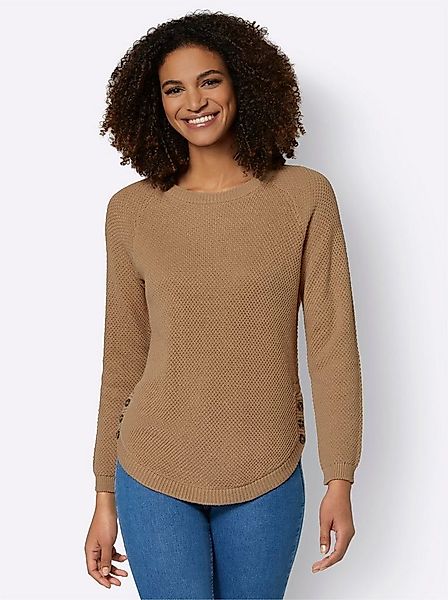 Witt Strickpullover Pullover Langarm Struktur, Perlmuster günstig online kaufen