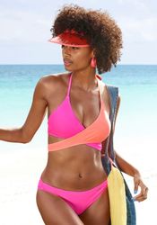 Bench. Triangel-Bikini gewickelt in zweifarbigem Design günstig online kaufen