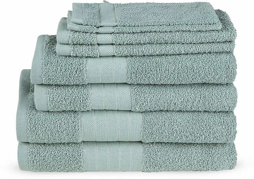 good morning Handtuch Set »Uni«, (Set, 8 St., 2 Badetücher-2 Handtücher-2 G günstig online kaufen