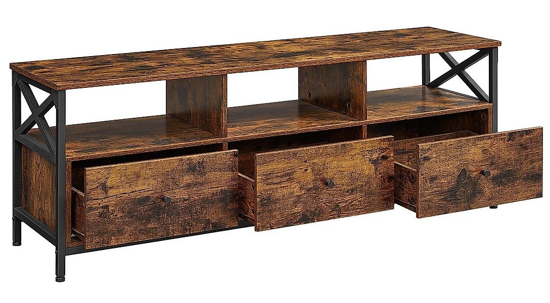 VASAGLE Lowboard TV-Schrank, 3 Schubladen, Breite 147/178cm, Stahlgestell günstig online kaufen