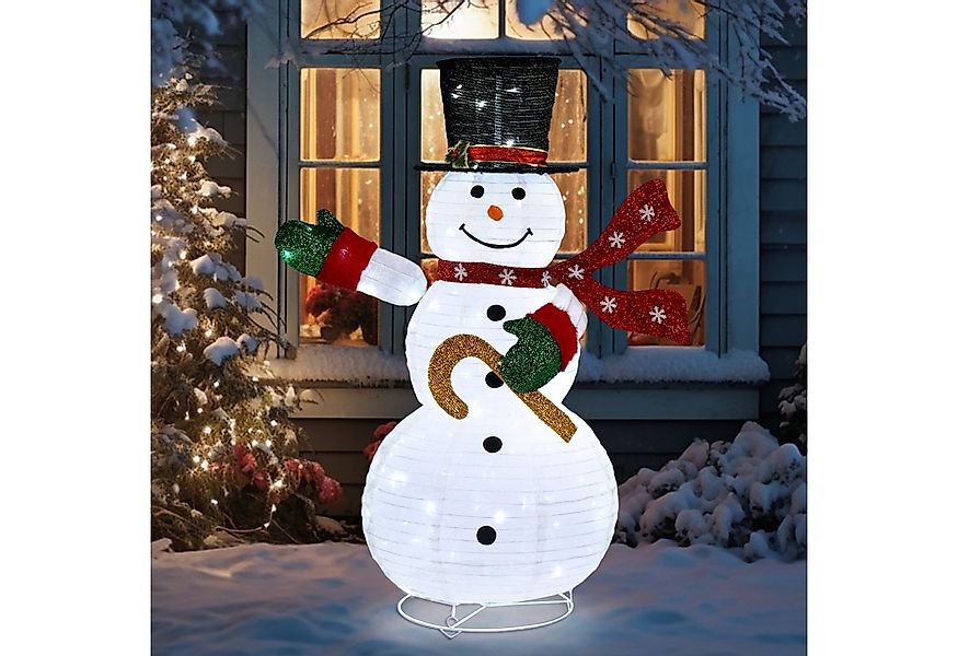 LALAHO Schneemann LED-Schneemann Weihnachten deko, 120cm mit 100 LEDs Weihn günstig online kaufen