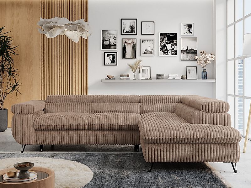 MKS MÖBEL Ecksofa PETER L, Set, Ecksofa L-form, HR35-Schaum, Wellenfederker günstig online kaufen