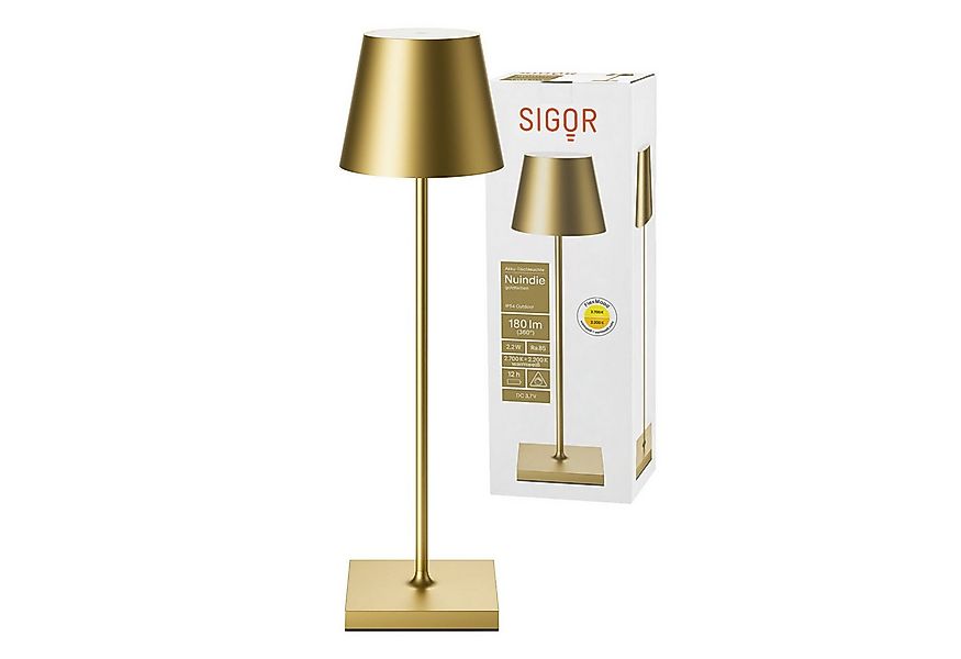 SIGOR LED Tischleuchte Akku-Tischleuchte, Dimmbar, LED fest integriert, War günstig online kaufen