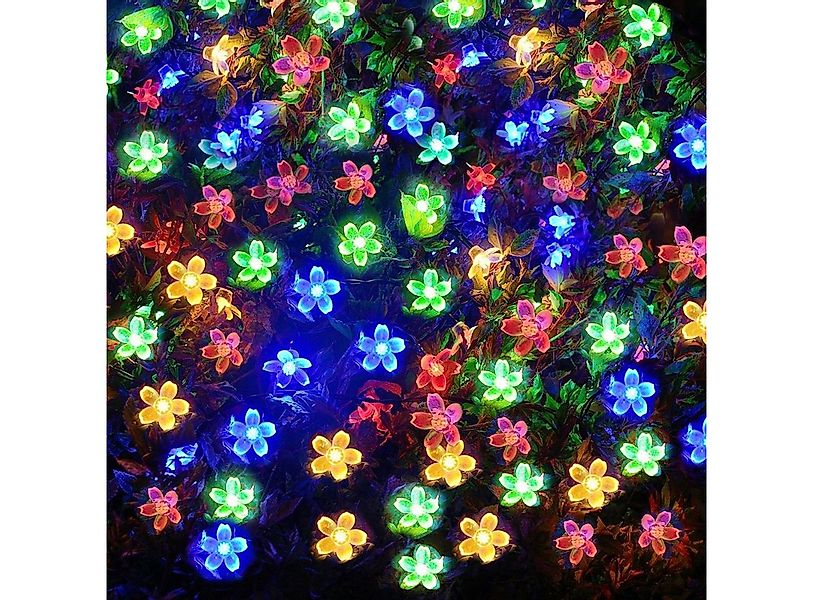 Salcar LED Solarleuchte 5m Solar-Lichterkette mit 20 Kirschblüten Außen Sol günstig online kaufen