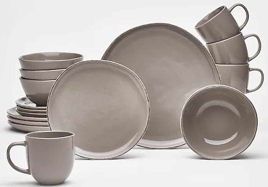 van Well Kombiservice »Geschirr-Set Urban, 16-teilig«, (Set, 16 tlg.), 4 Pe günstig online kaufen