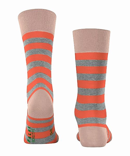 FALKE Sensitive Mapped Line Herren Socken, 39-42, Rosa, Streifen, Baumwolle günstig online kaufen