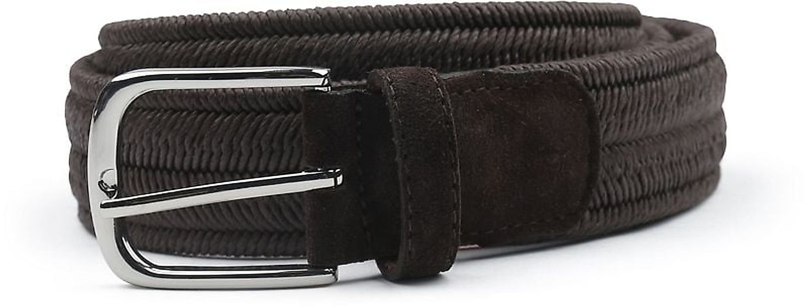 Profuomo Waxed Geflochtener Gürtel Braun - Größe 115 günstig online kaufen