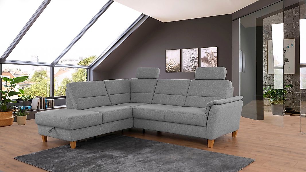 Home affaire Ecksofa Palmera L-Form, Federkern, günstig online kaufen