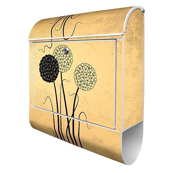 Banjado Design Briefkasten Weiß Pulverbeschichtet 39x47x14cm 2 Schlüssel Mi günstig online kaufen